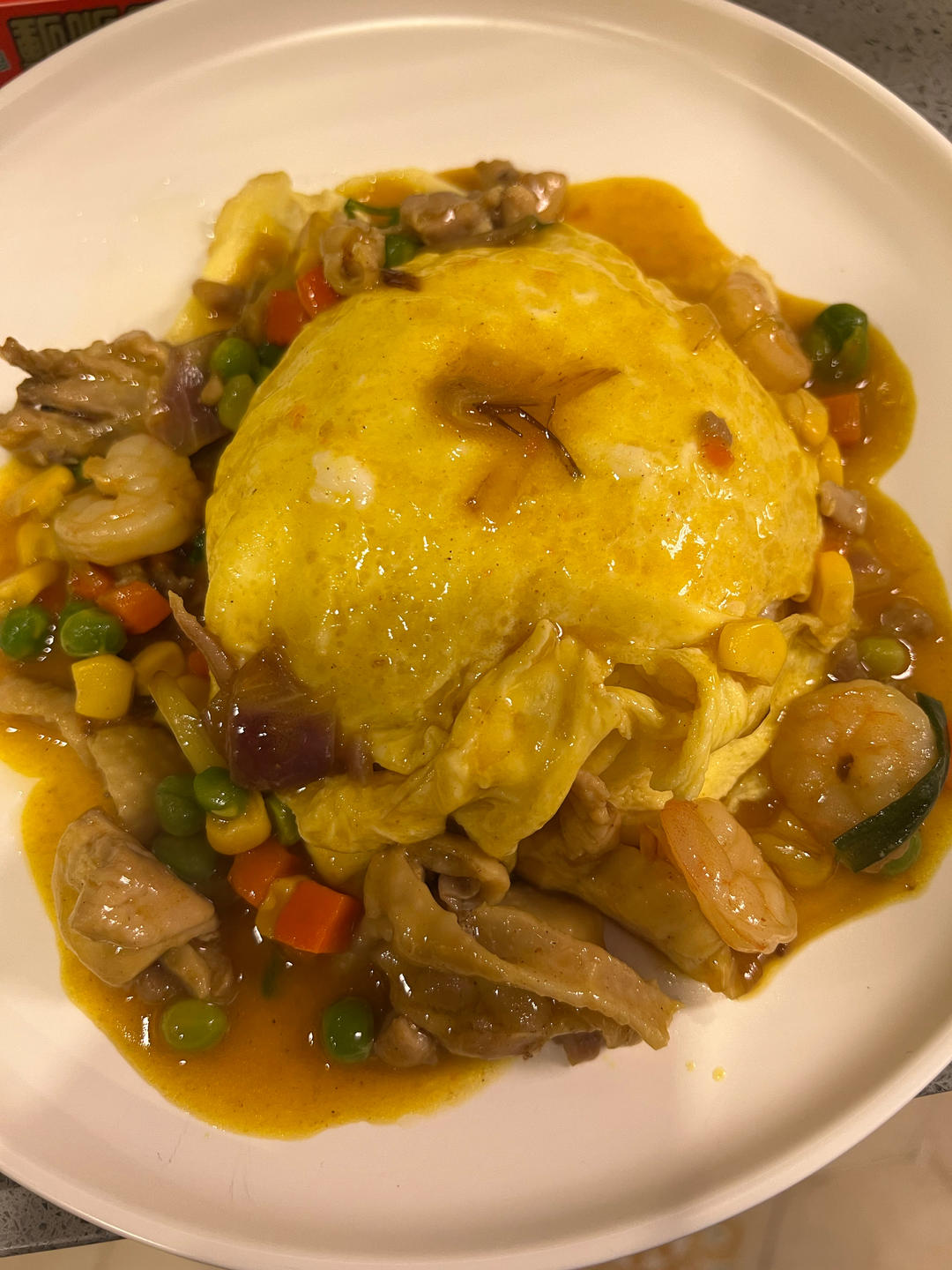 日式咖喱鸡蛋包饭