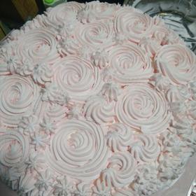 快手简易又漂亮的玫瑰裱花蛋糕