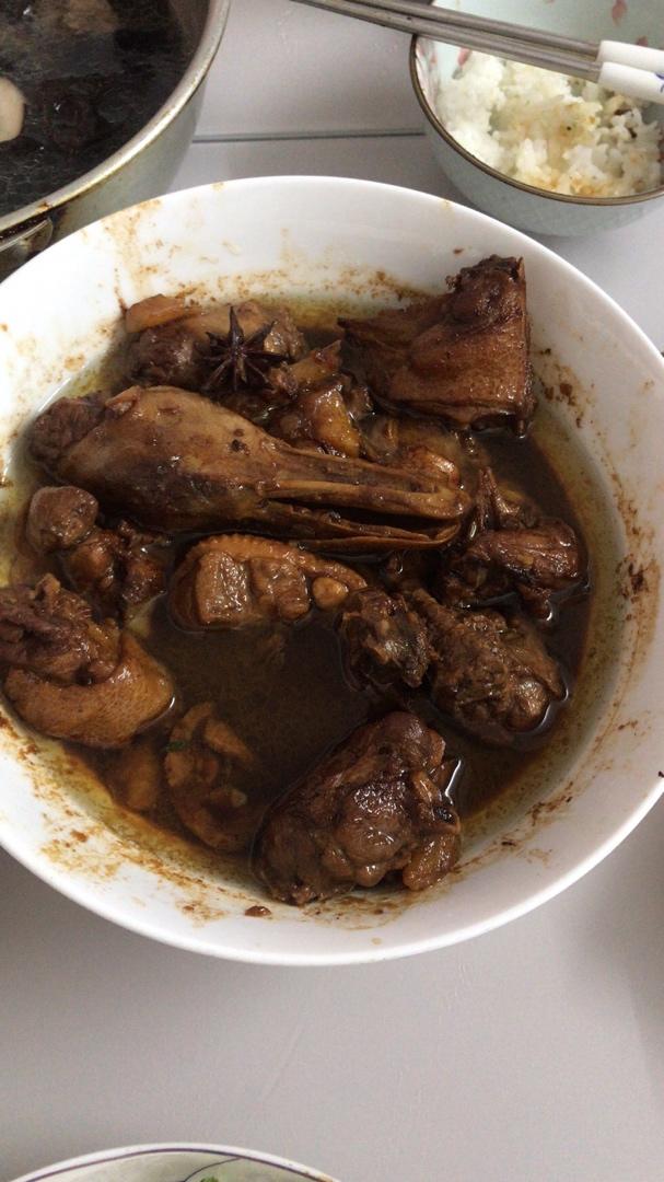 土豆焖鸭