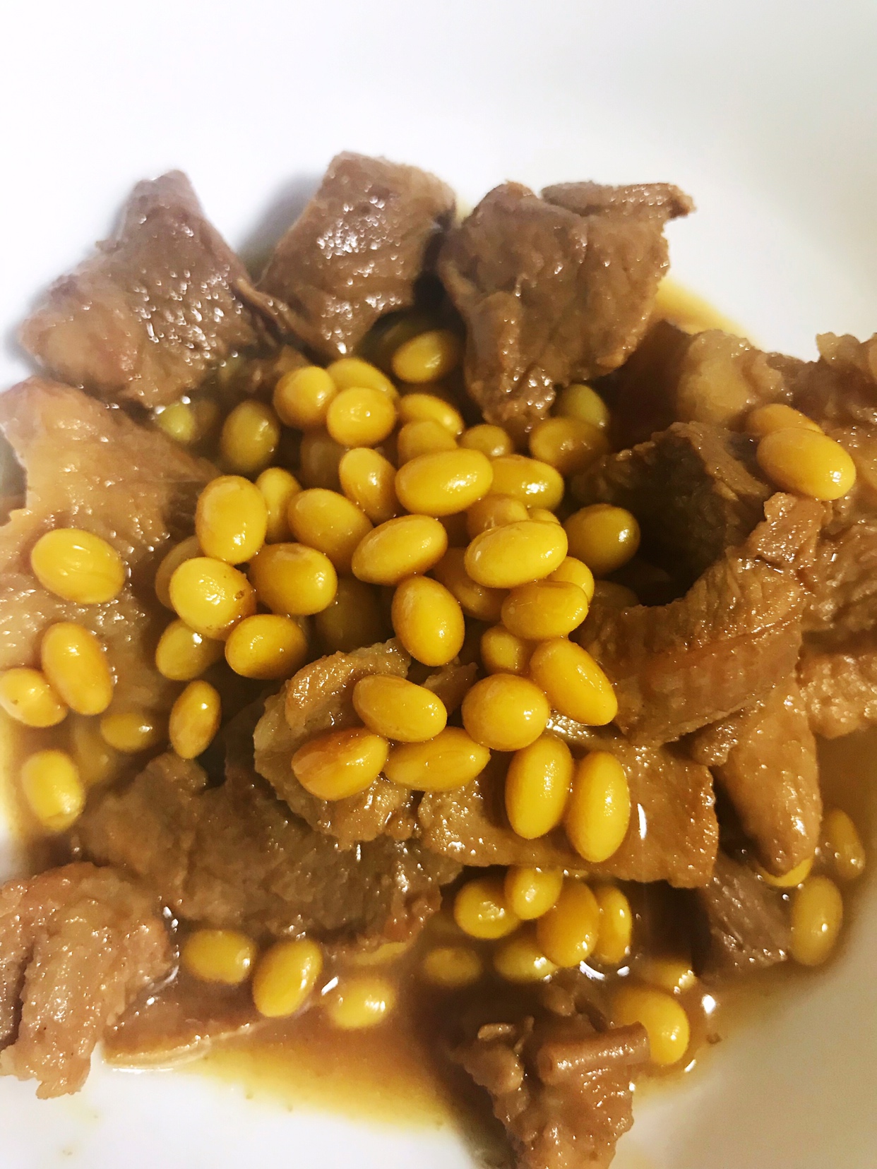 黄豆焖猪肉（罗汉果版）的做法