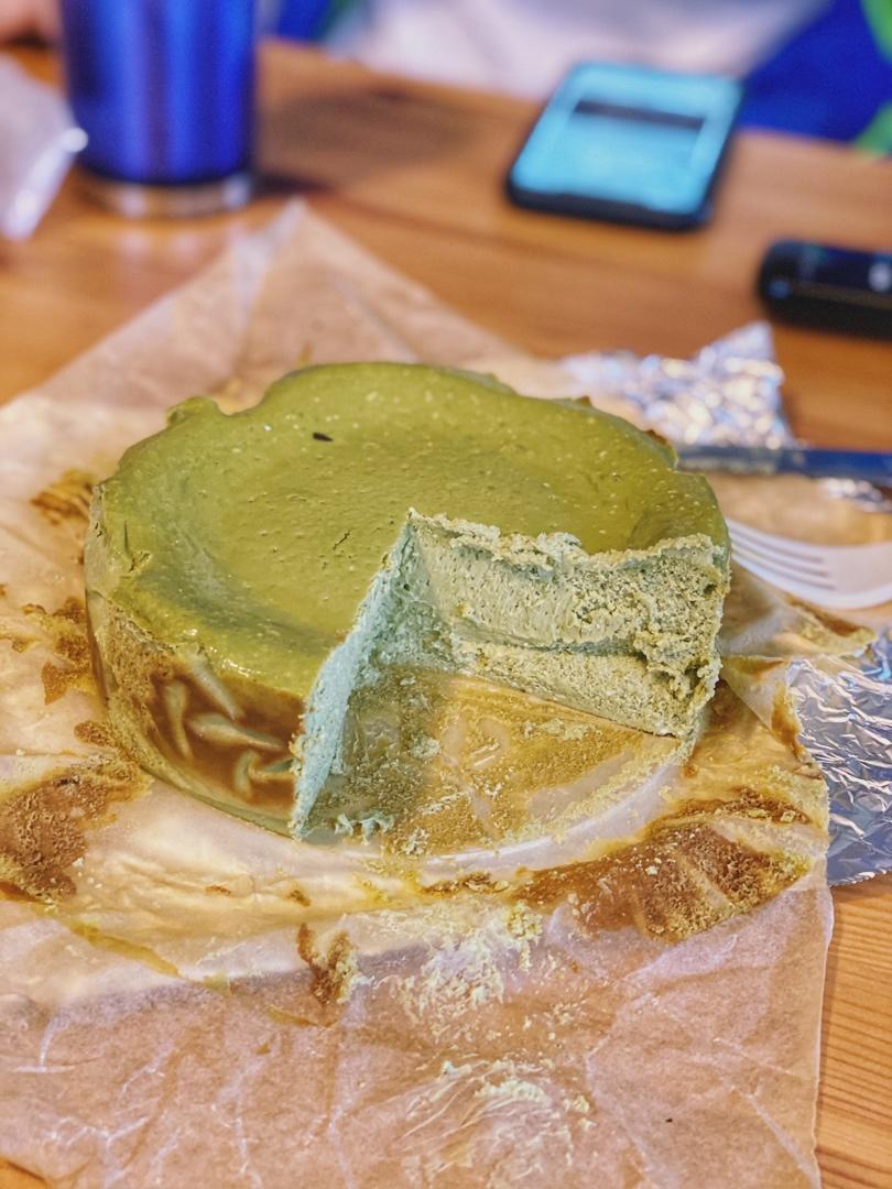 流心抹茶巴斯克芝士蛋糕