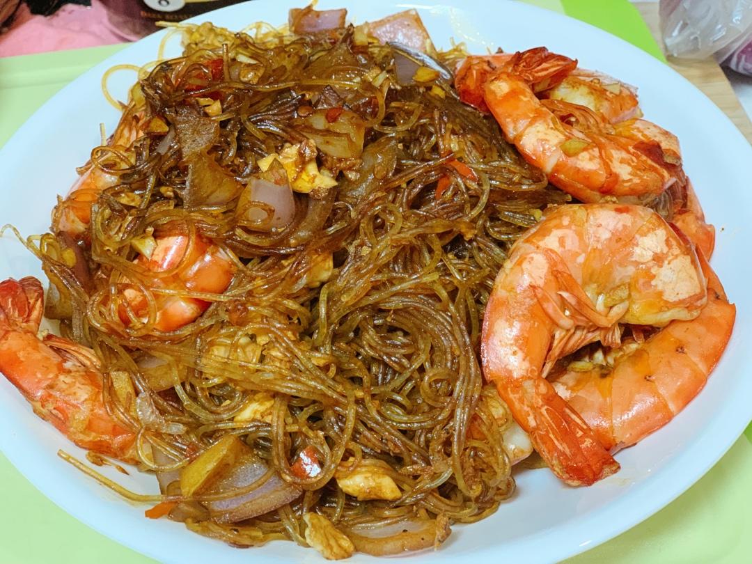 鲜虾粉丝煲