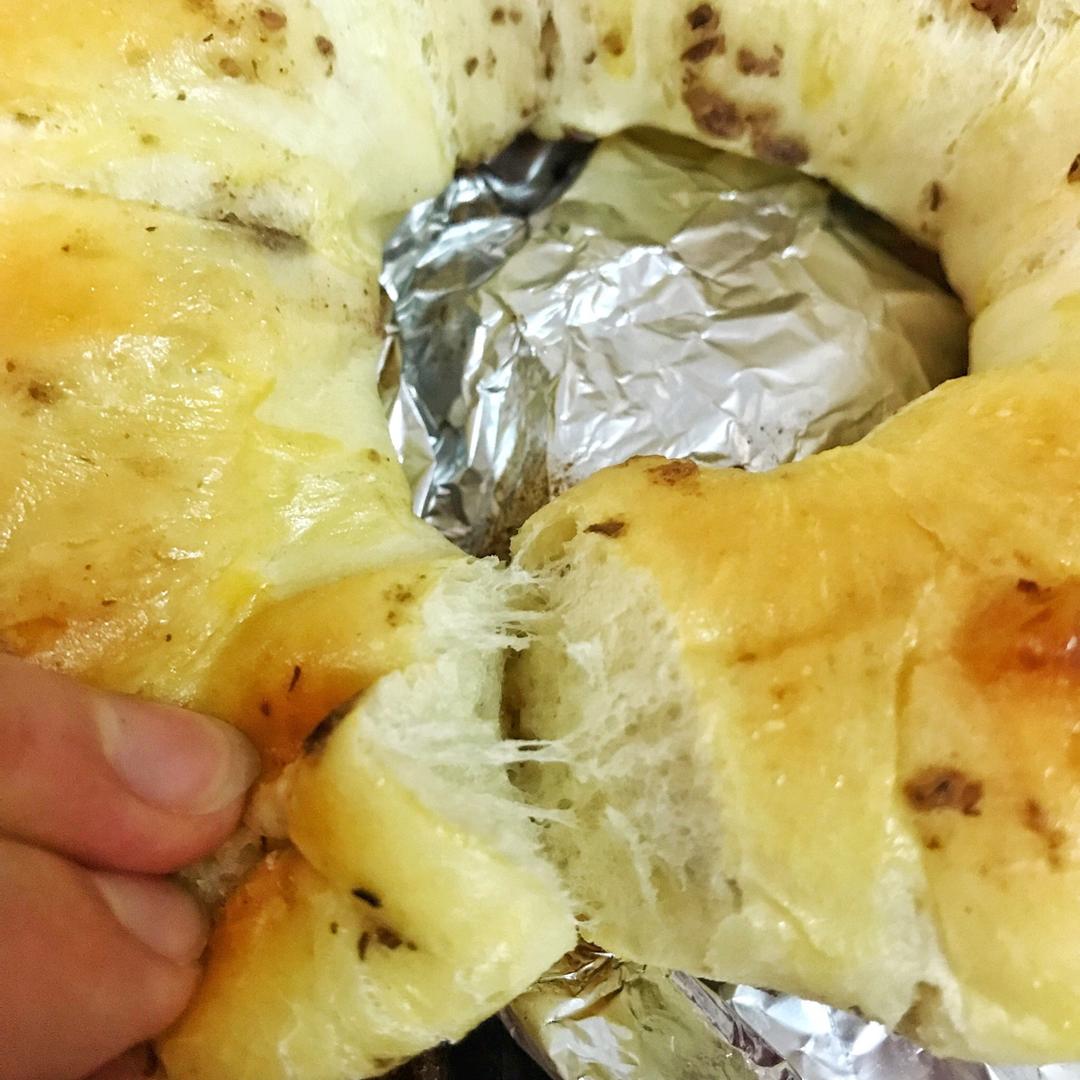 香软的红豆沙面包圈～淡奶油直接法