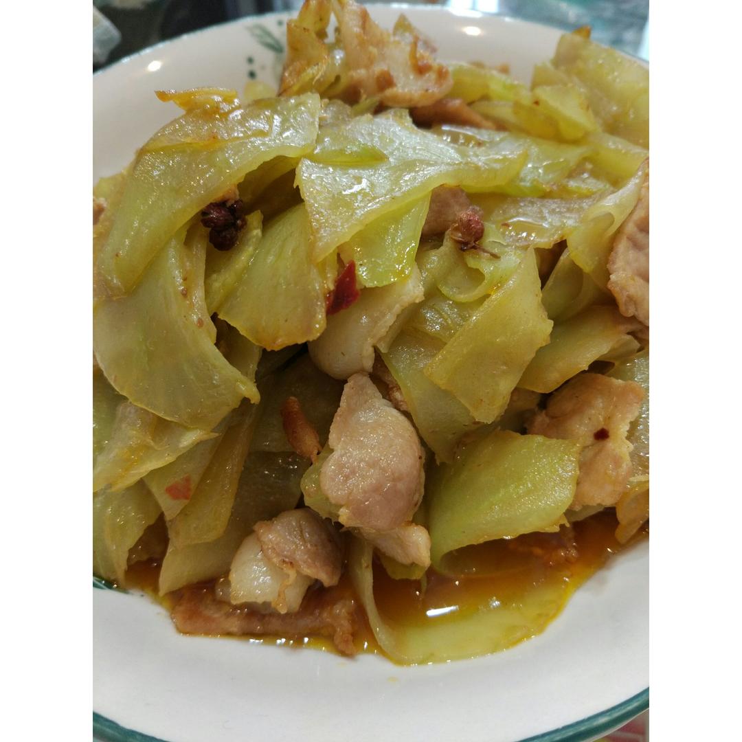 莴笋炒肉片