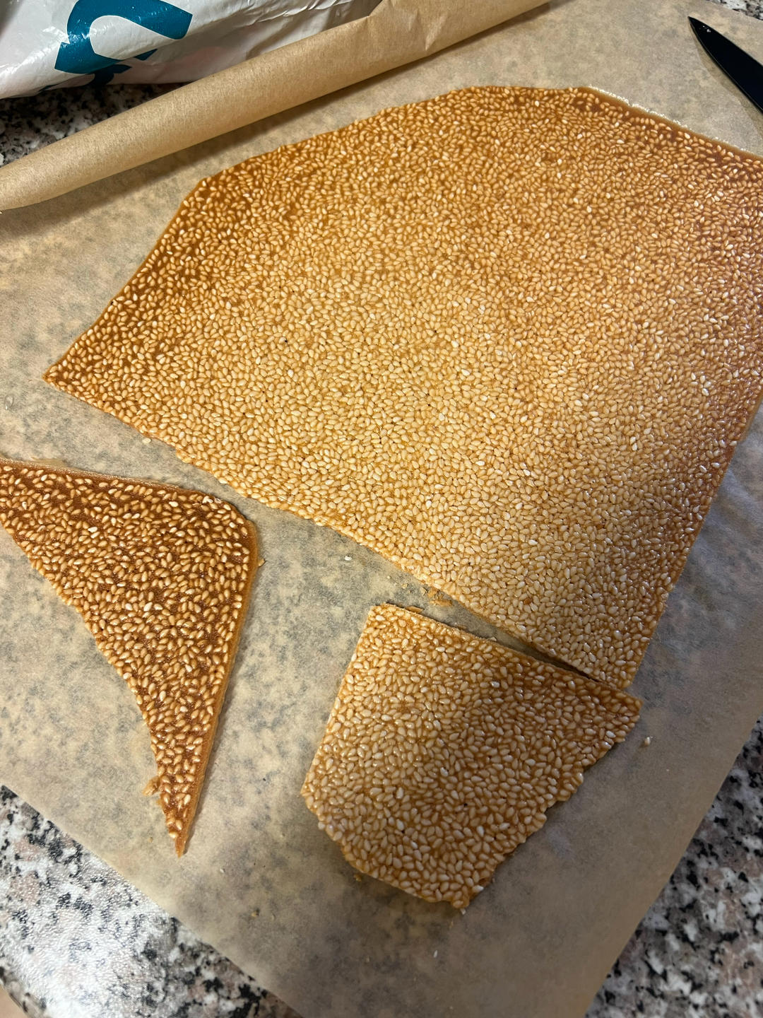芝麻薄脆饼干，一步操作，超级简单