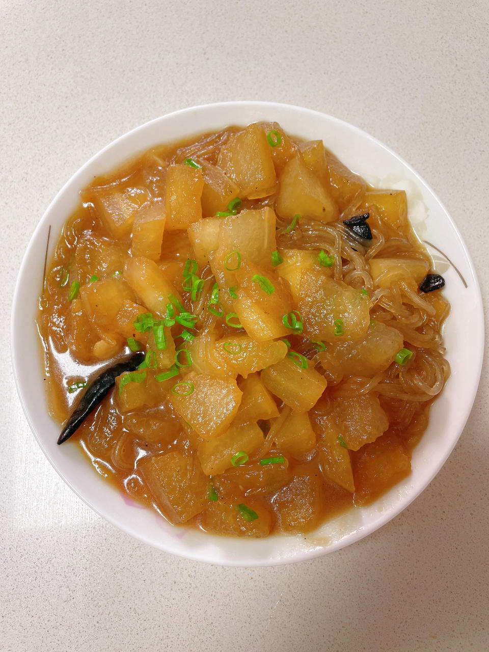 茉莉妞妞做的冬瓜炖粉条