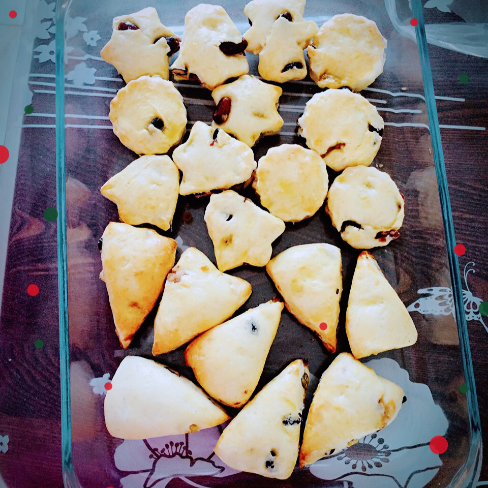 蜜豆司康