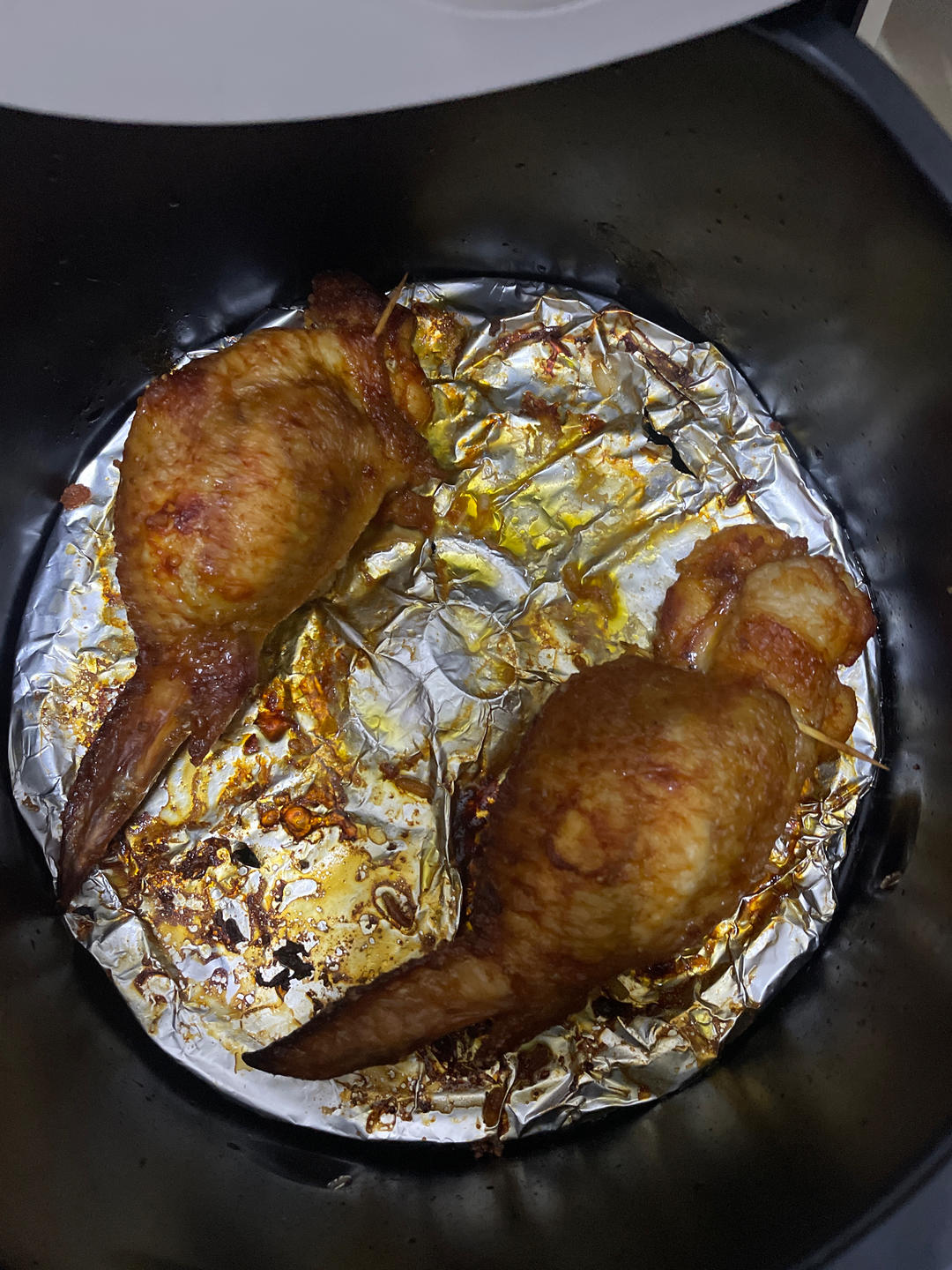 空气炸锅版鸡翅包饭