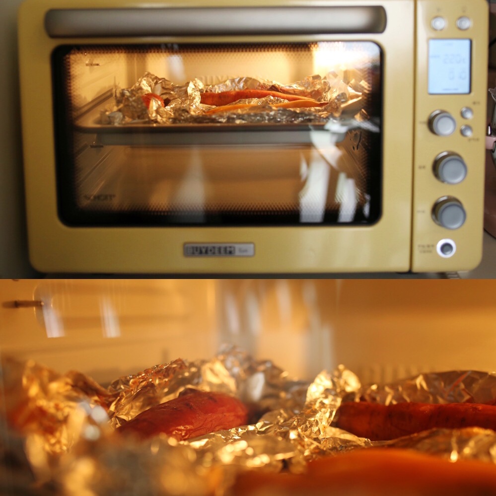 【北鼎烤箱食谱】糖浆爆流却不焦糊的烤红薯秘诀的做法 步骤5