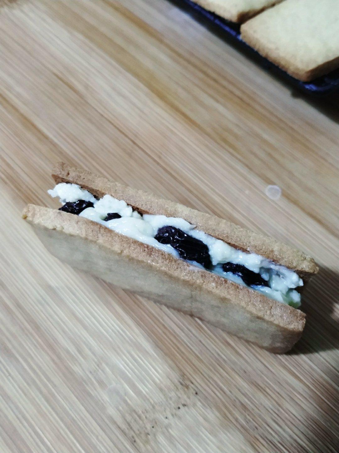 六花亭同款-朗姆酒提子白巧饼干