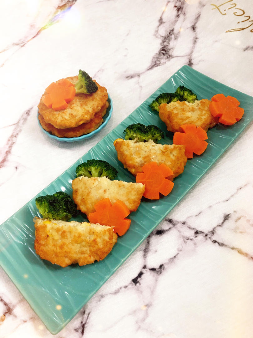 #窈窕蔬女 低脂白蘑鸡胸肉饼