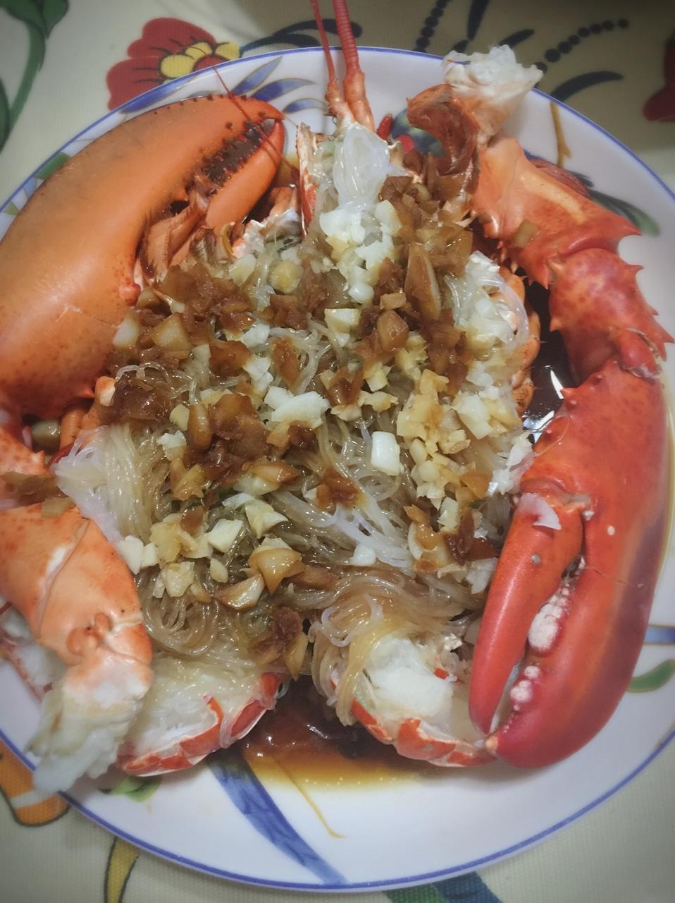 蒜蓉龙虾蒸粉丝