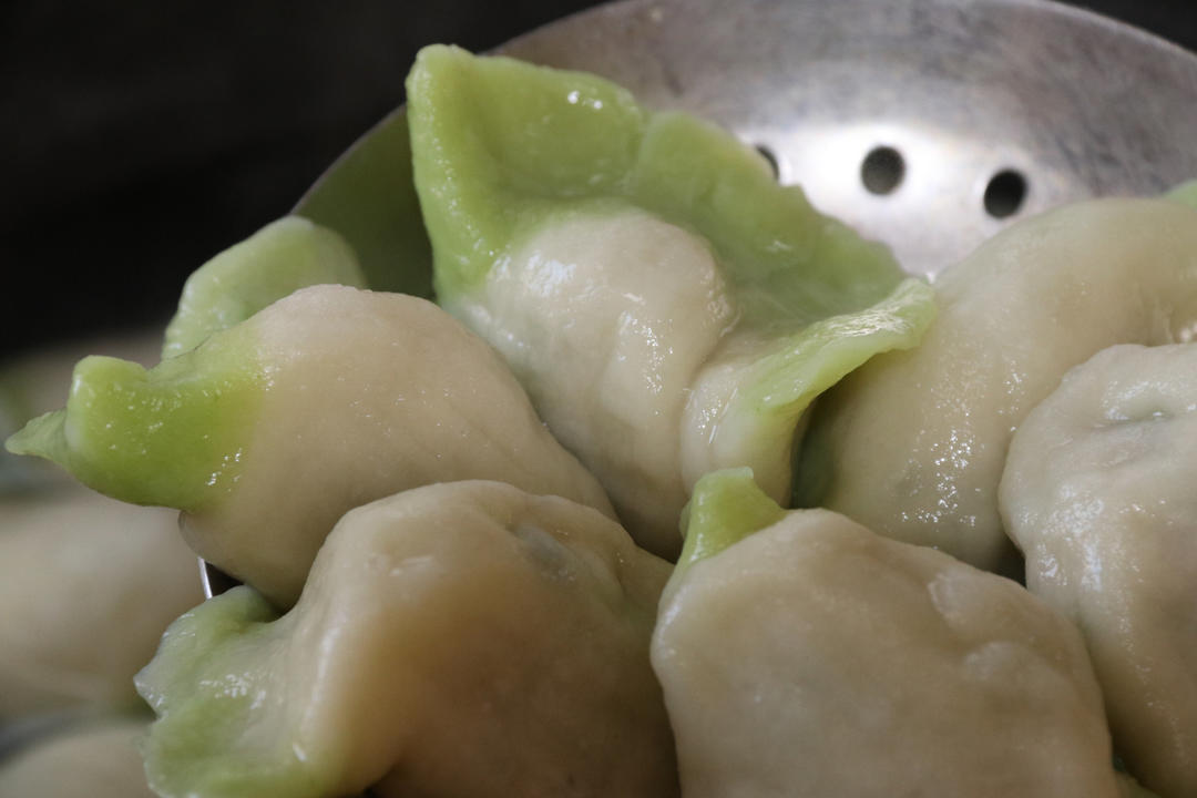 白菜饺子详细包法