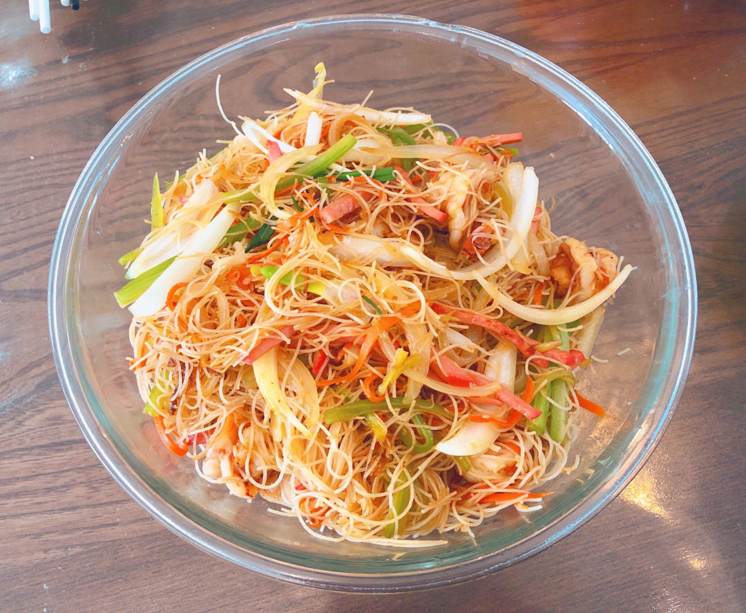 茶餐厅招牌【星洲炒米粉】，在家轻松做！