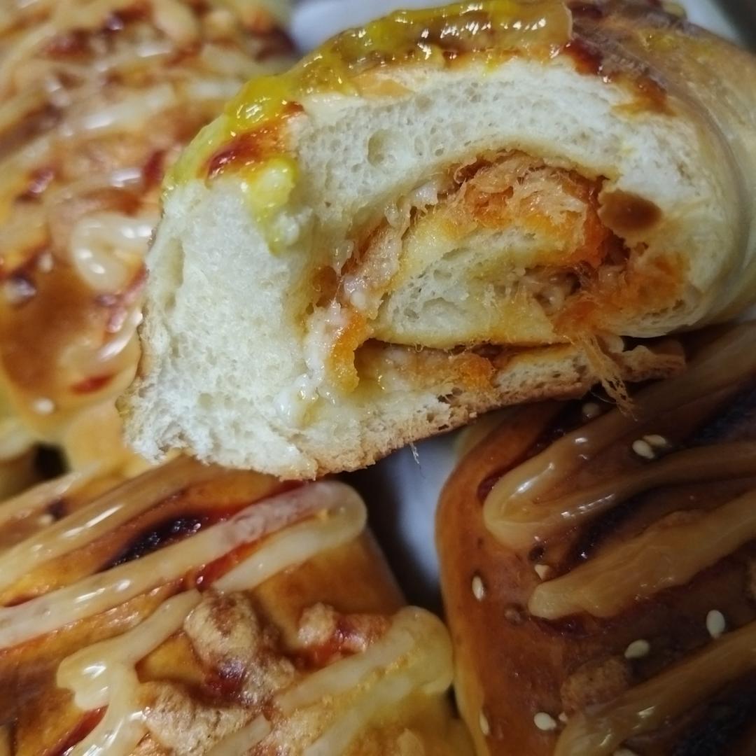 简单又好吃的肉松面包