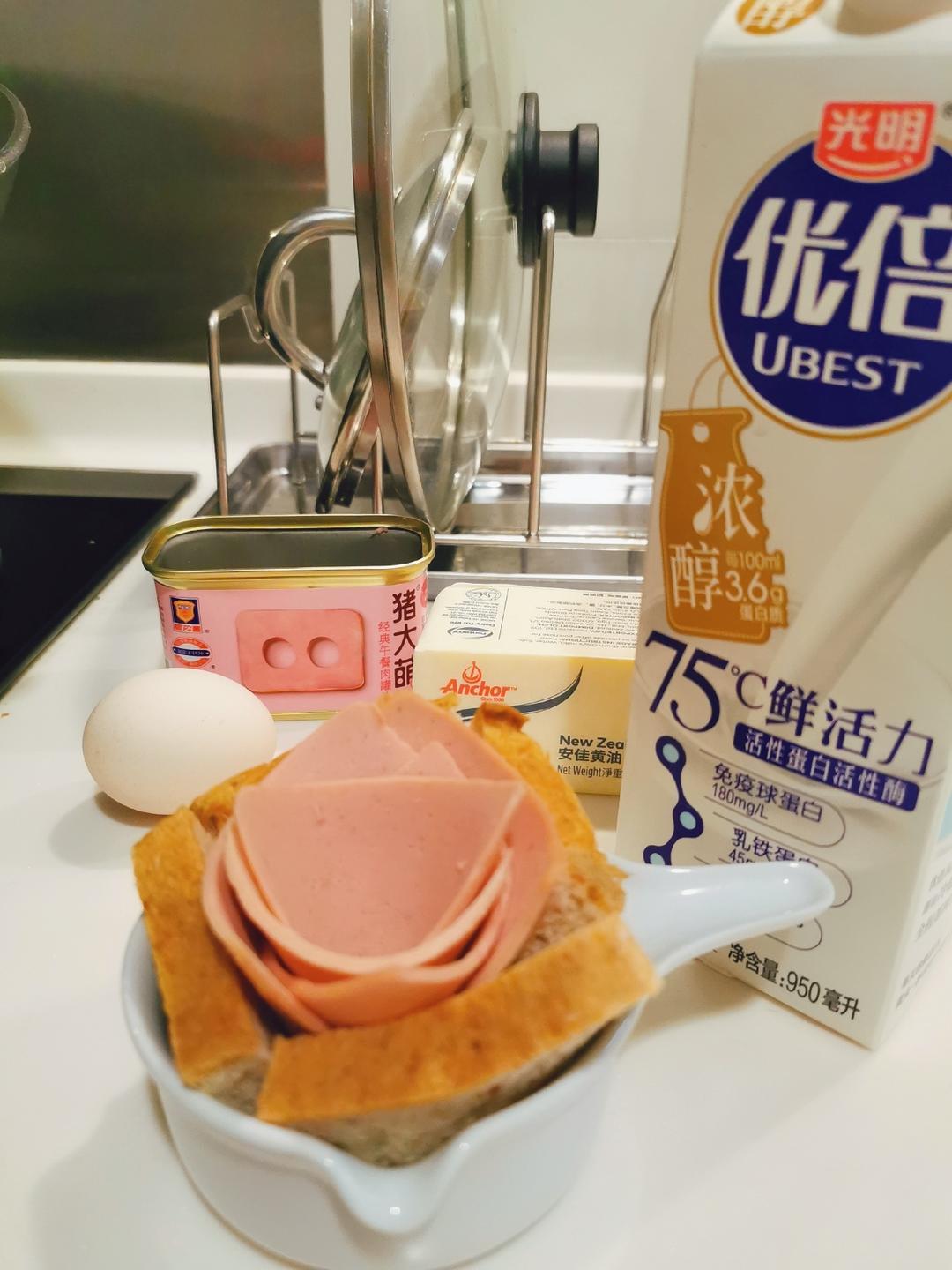 纯奶手撕吐司的做法 步骤1