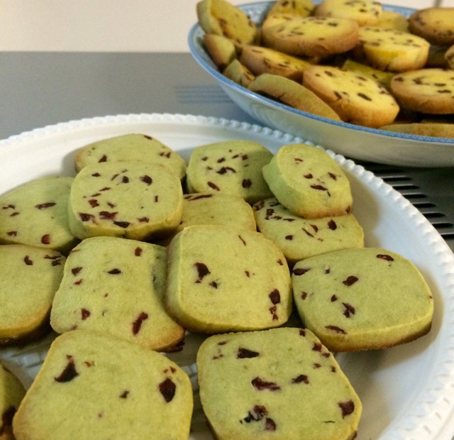 抹茶蔓越莓饼干