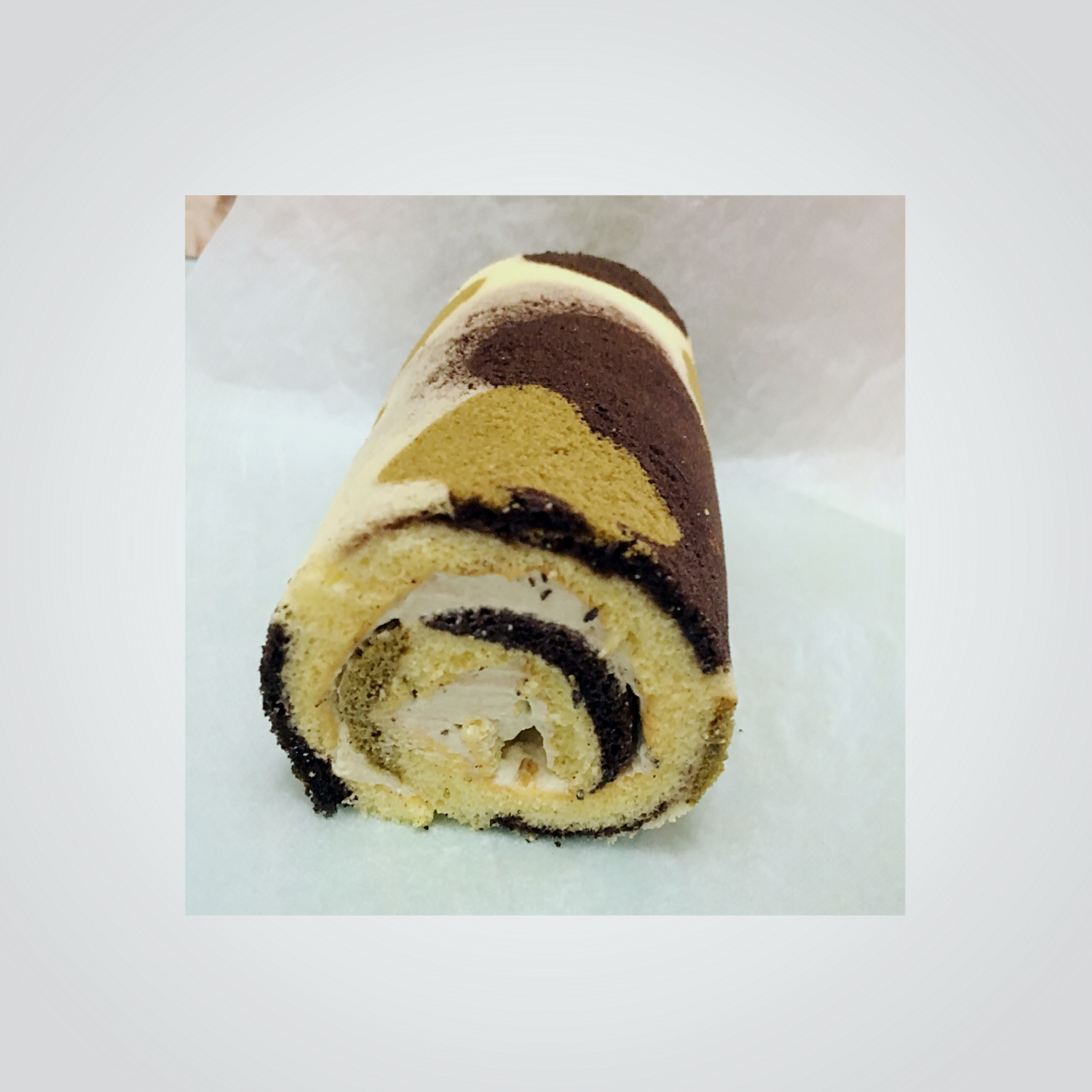 老公迷彩蛋糕卷-可可抹茶口味