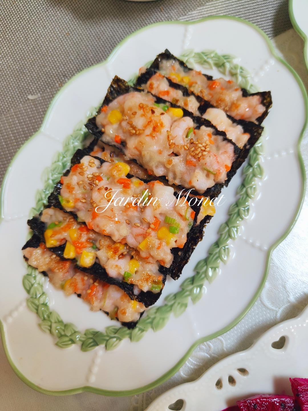 海苔虾饼太好吃了， Q弹软嫩，鲜味浓郁