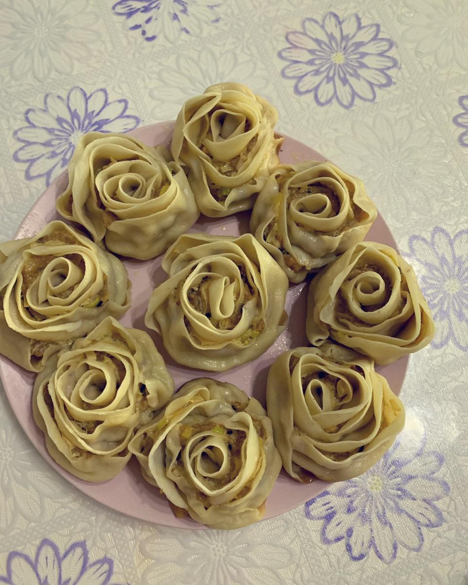 玫瑰花饺子