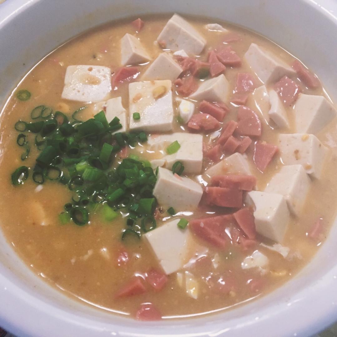 咸蛋烧豆腐～～孩子爱吃的下饭菜！