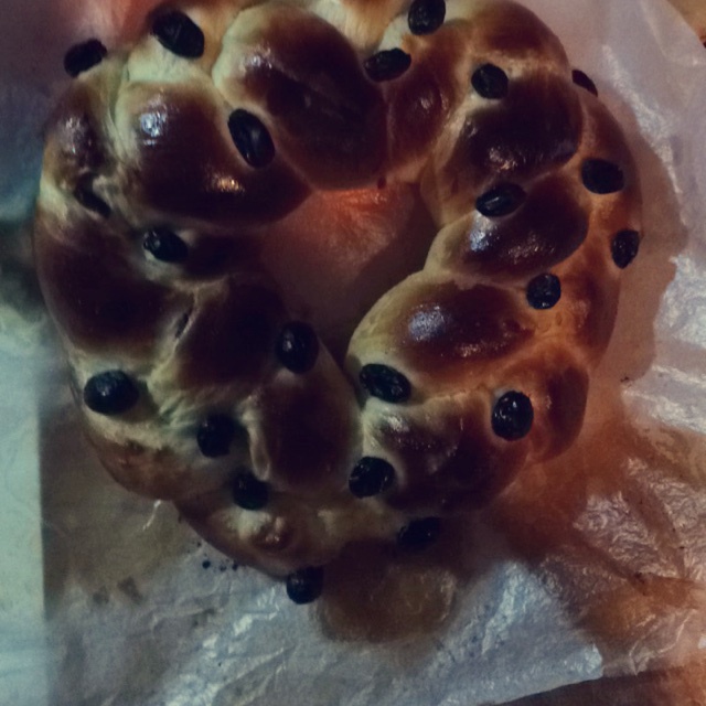 圣诞花环面包