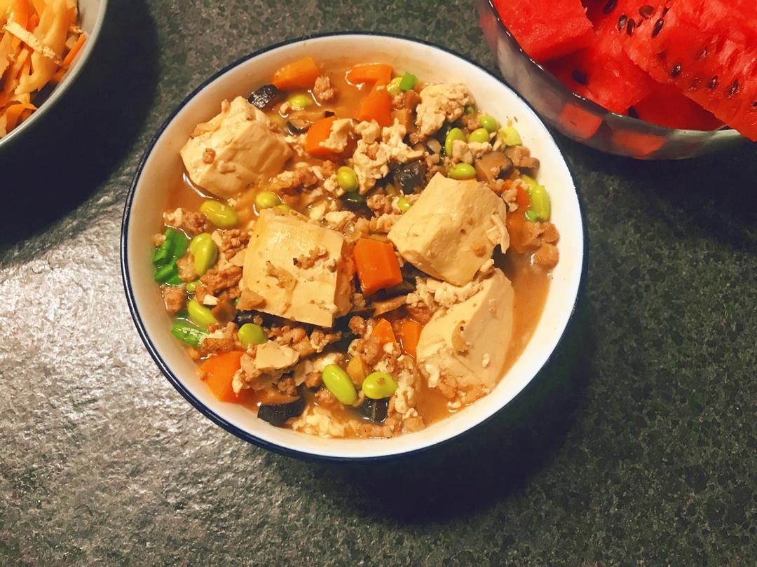 超级下饭的香菇肉沫豆腐