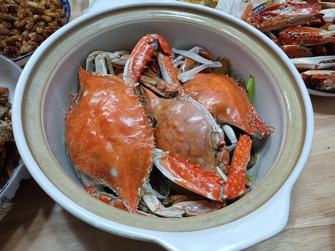 鲜掉眉毛的🔥梭子蟹正确打开方式（无水无油清蒸做法）