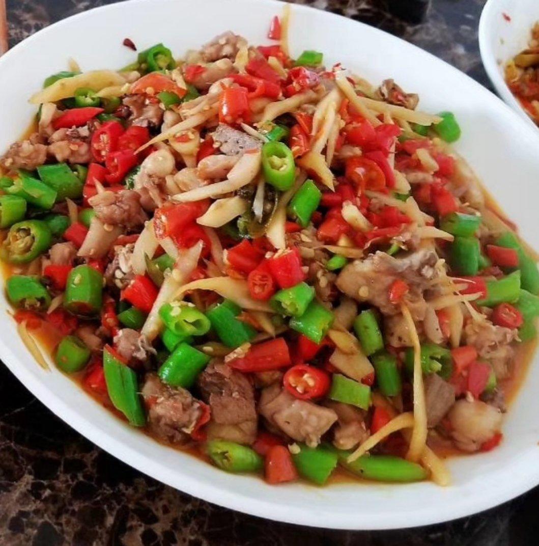 涂涂朵朵做的小煎鸭盐帮菜