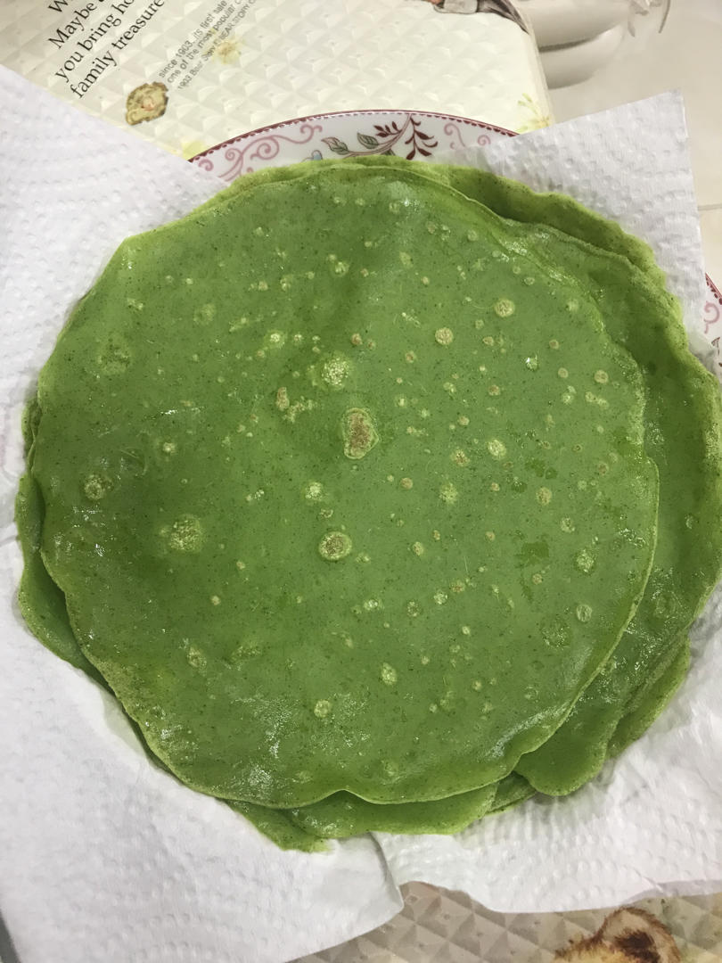 菠菜煎饼 蔬菜饼 卷饼