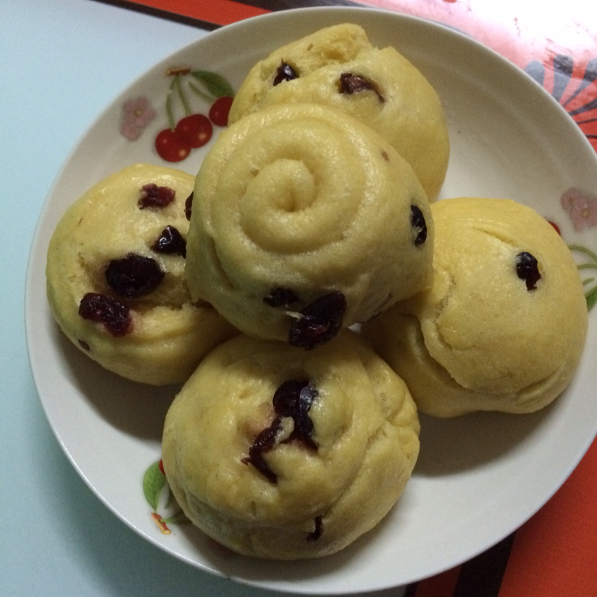 紫薯蔓越莓馒头