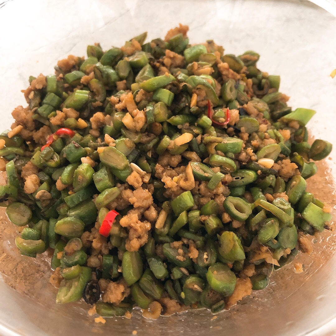 肉沫豆角下饭菜