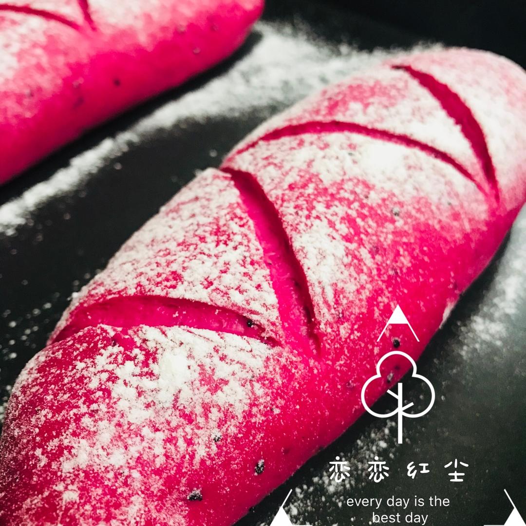 火龙果麻薯软欧