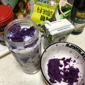 紫薯牛奶的做法 步骤2
