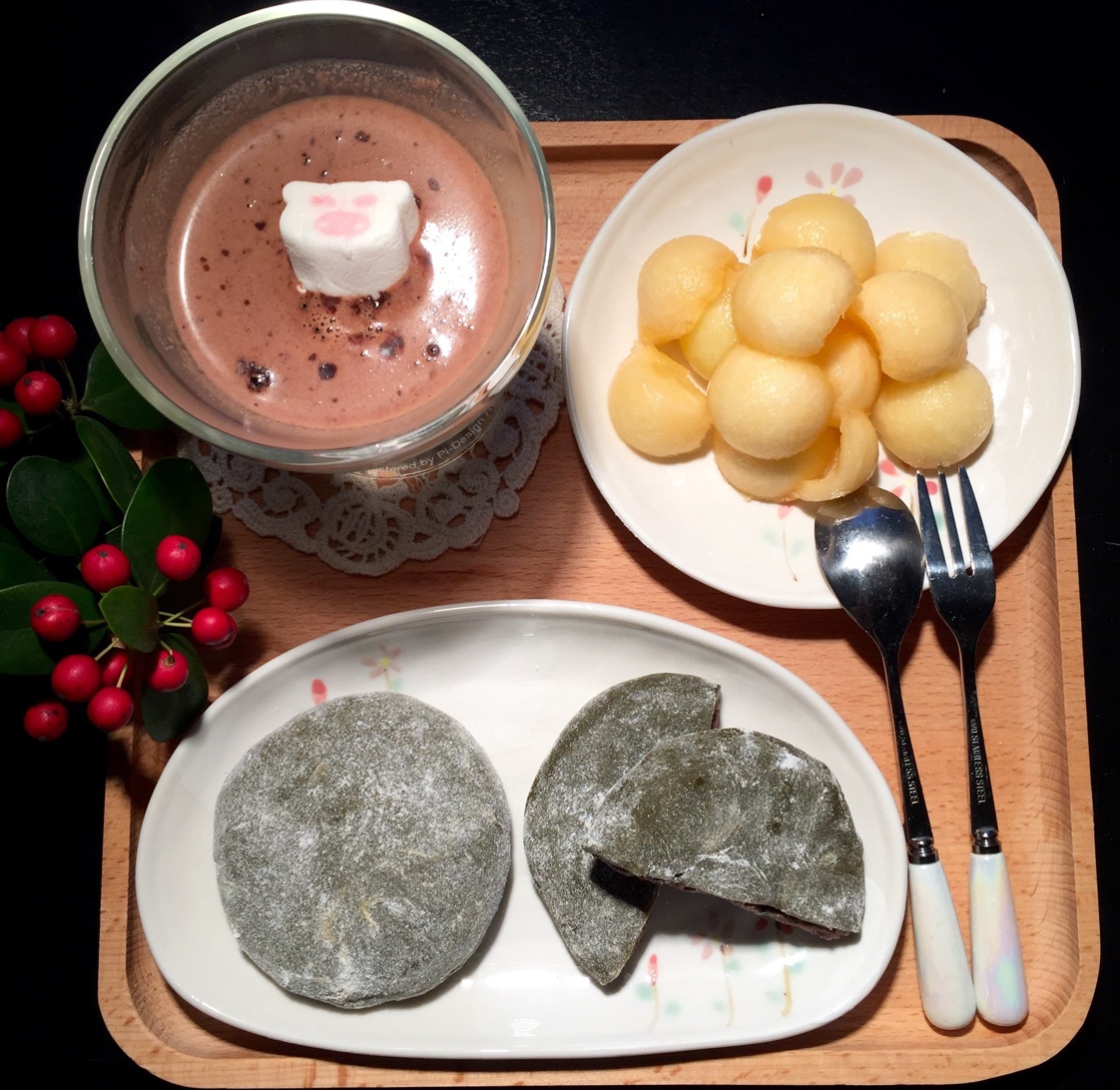 抹茶红豆大福