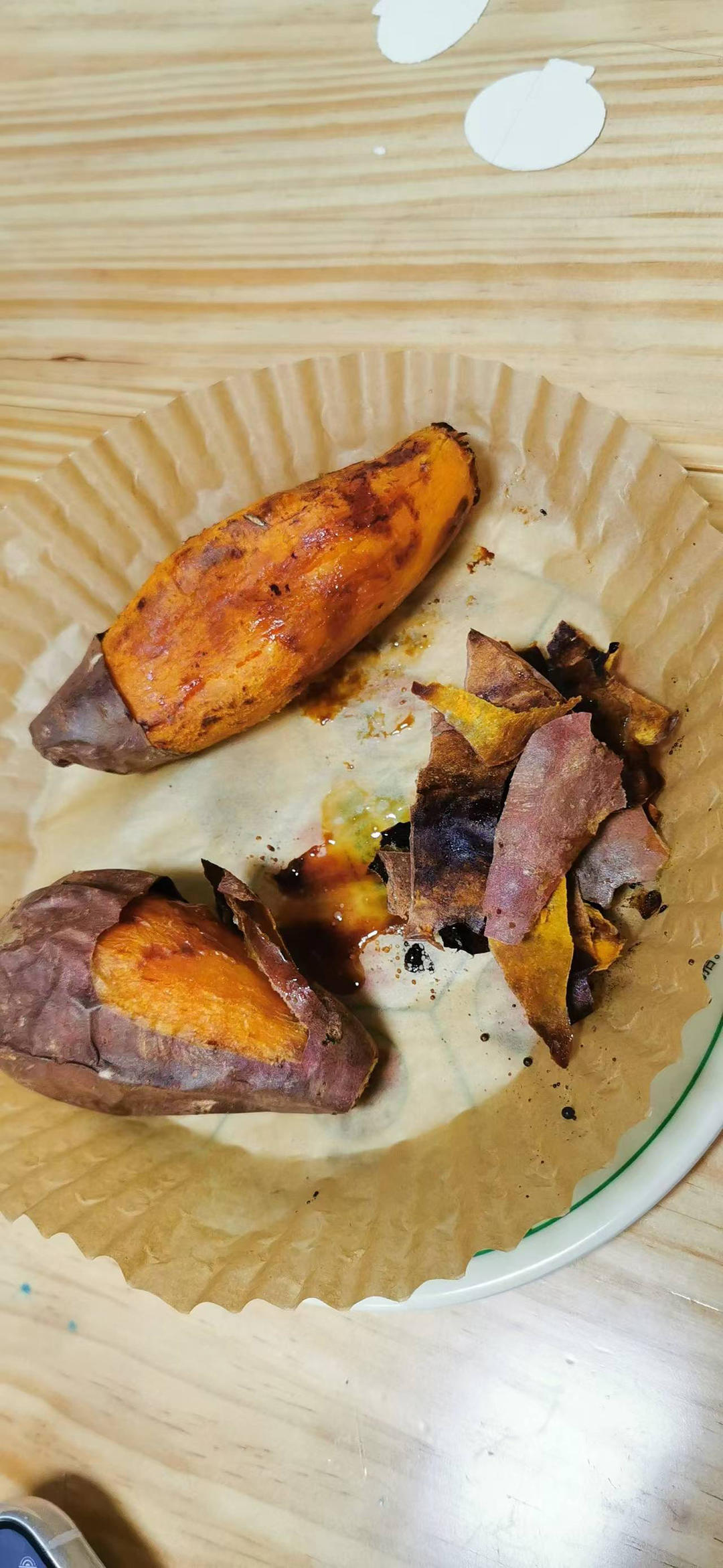 爱吃长肉肉做的空气炸锅烤红薯超级简单