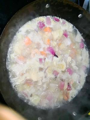 咖喱鸡煮虾仁的做法 步骤8