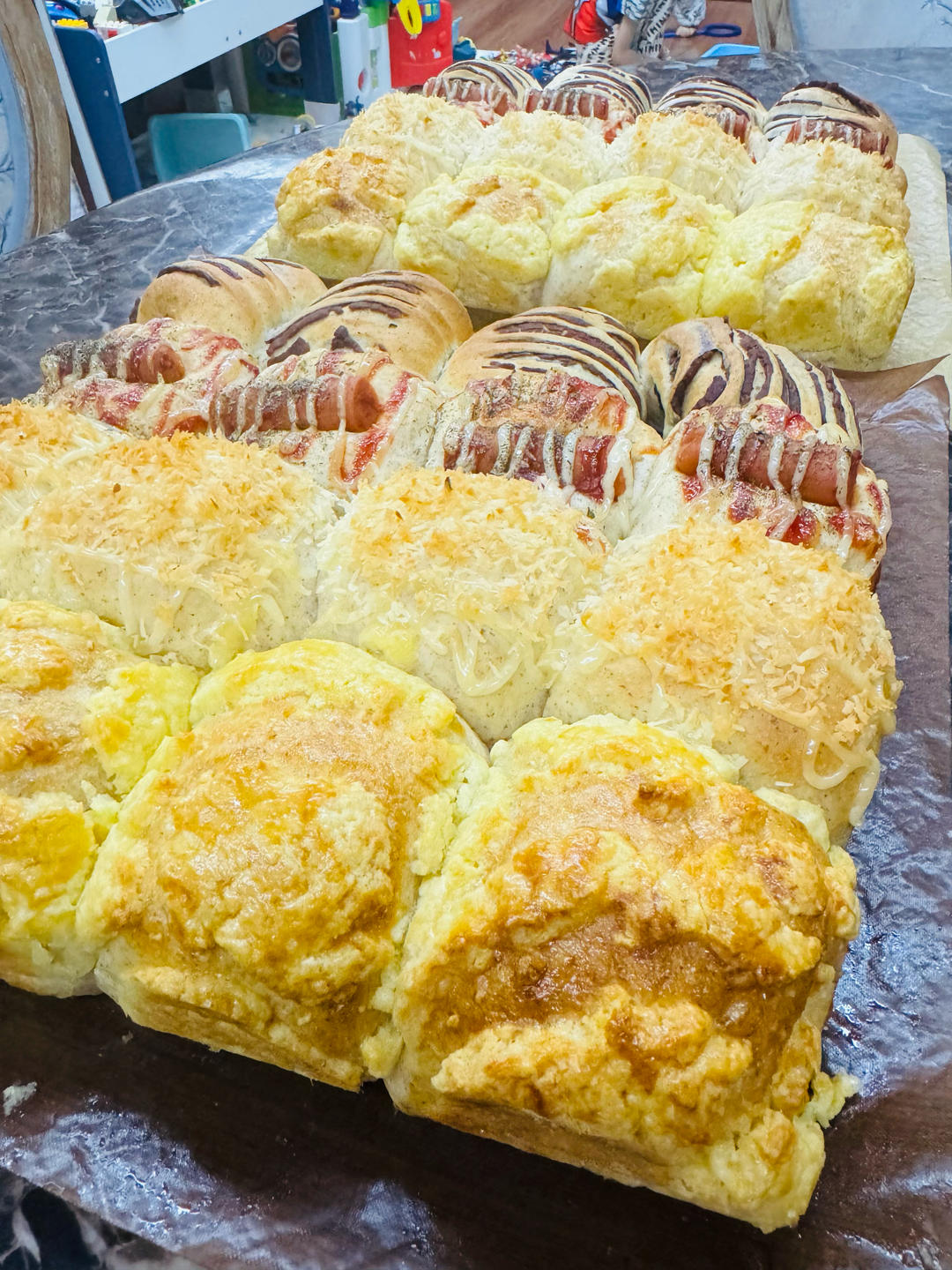 一个面团做4种口味面包！松软可口巨美味！