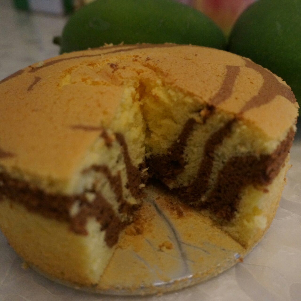 斑马纹戚风蛋糕