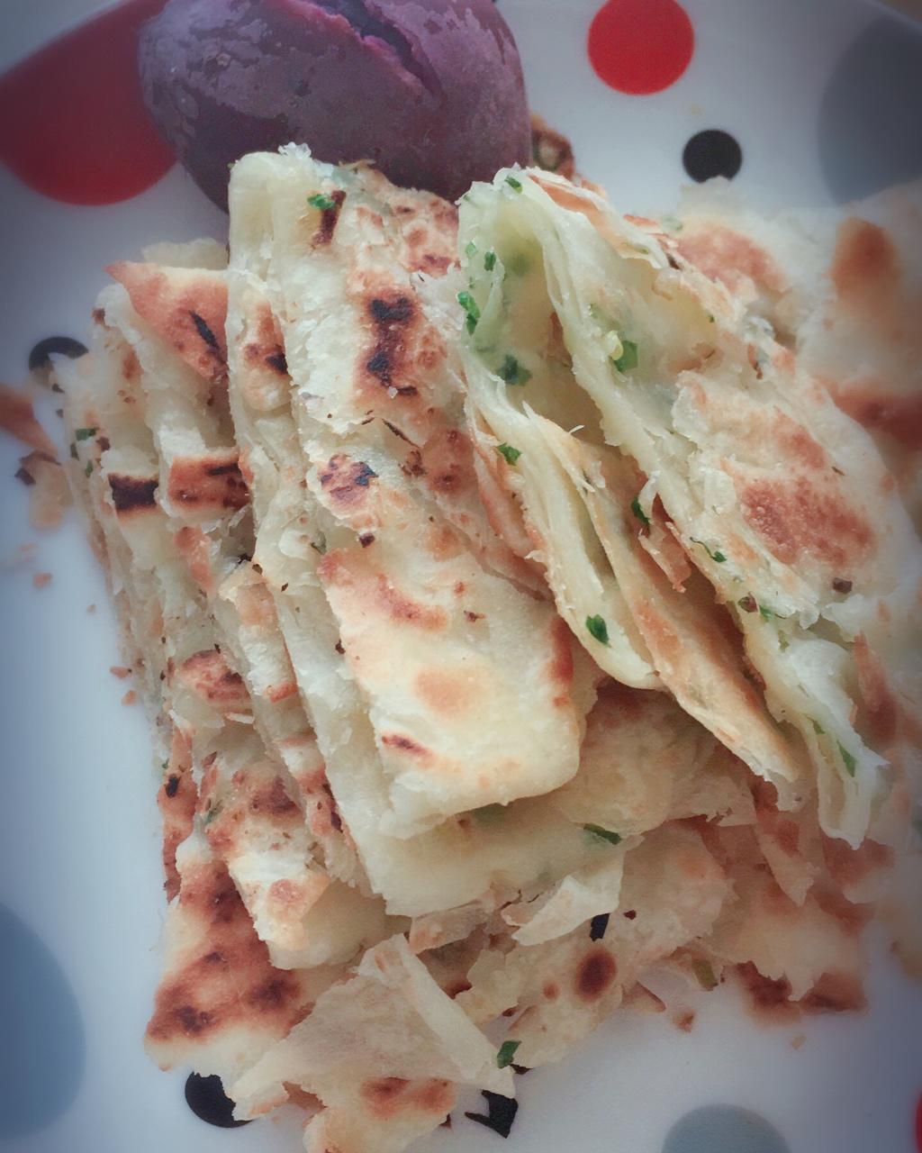 三秒钟变学霸做的做法简单的葱香千层饼