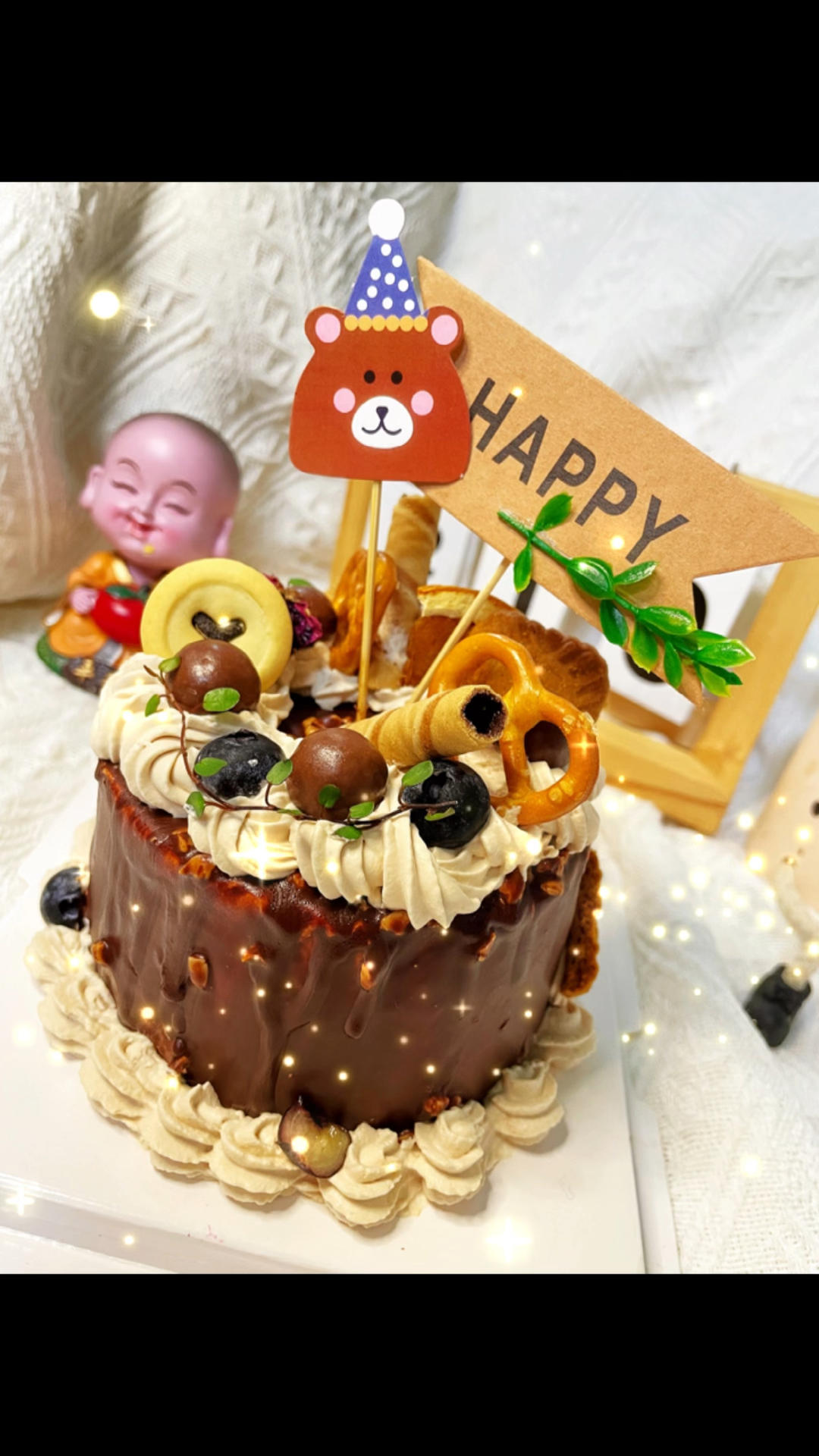 巧克力脑袋天花板👉4寸梦龙脆皮蛋糕的做法