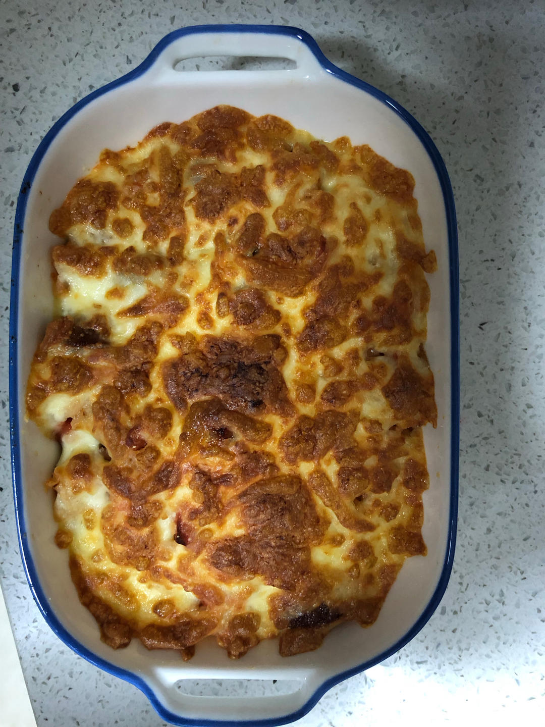 奶酪火腿虾仁焗饭       （空气炸锅版）