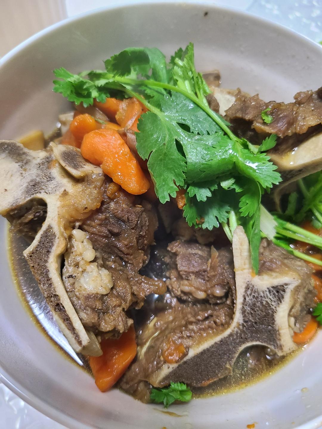 胡萝卜炖牛排骨