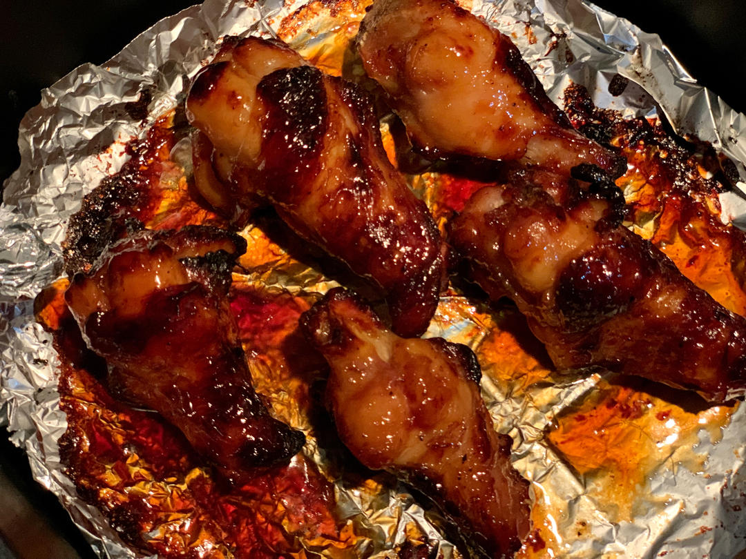 零难度！好吃到舔手指！空气炸锅无油烤鸡腿