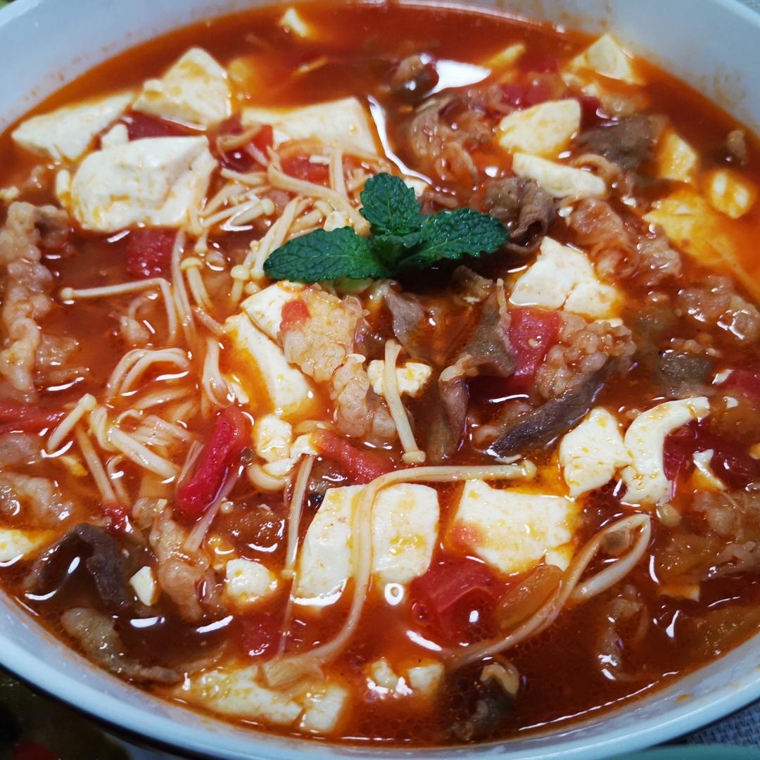 番茄肥牛金针菇