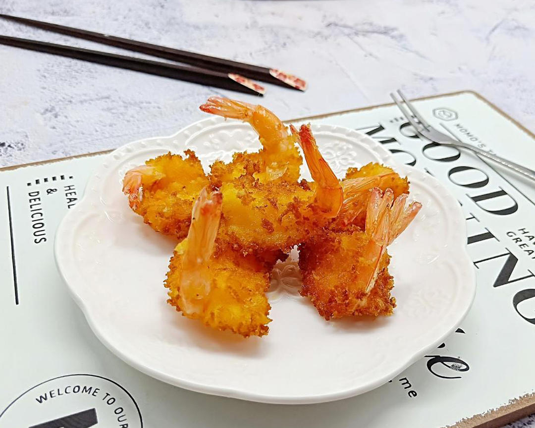 面包糠虾~鲜香酥脆快手菜的做法