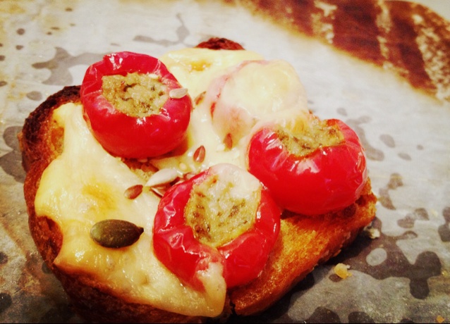 意式烤面包片（bruschetta)