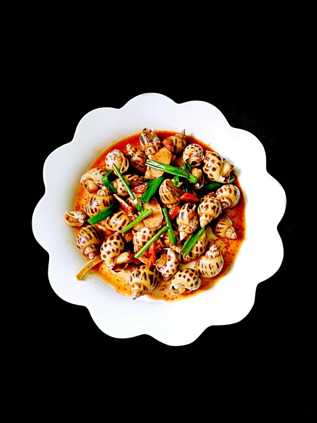 洳家花仙子做的老酒煮花螺