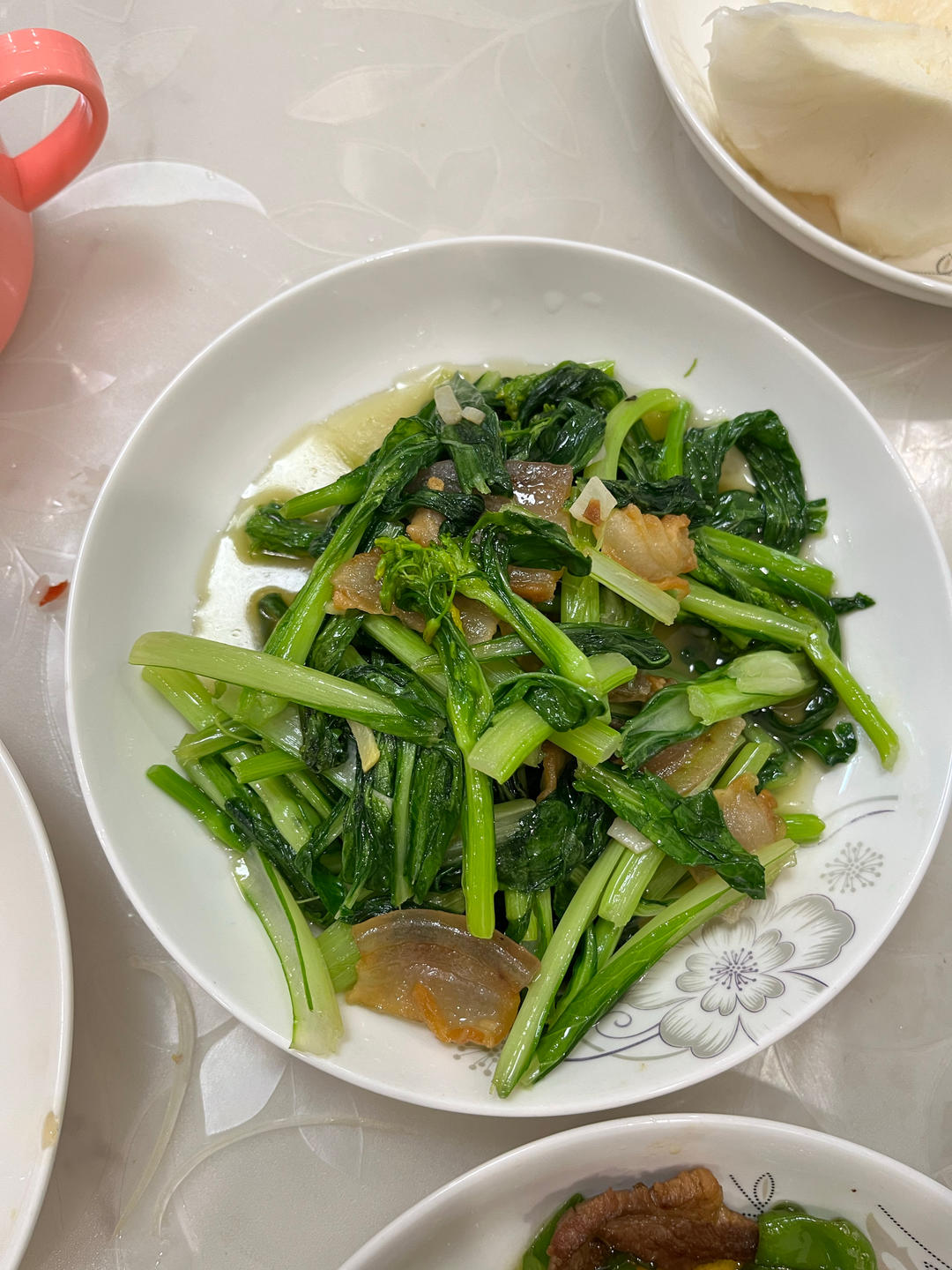 腊肉白菜苔