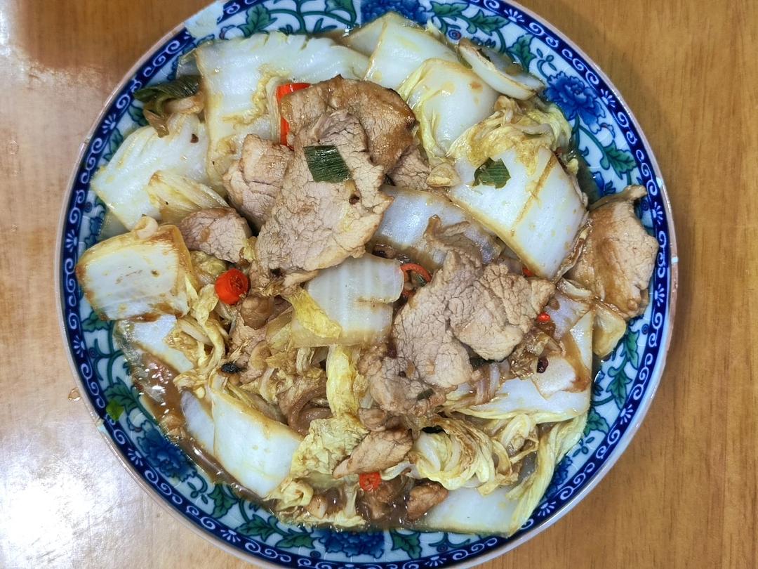 白菜炒肉